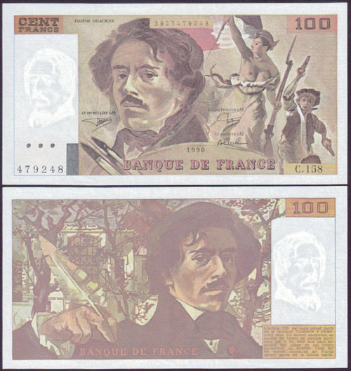 1990 France 100 Francs (Unc) L000408